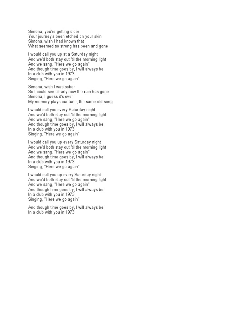 1973 James Blunt Lyrics PDF