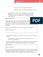 Cómo comunicarse con agentes educativos