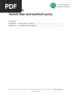 Appendix D - Particle Filter and Back Flush Pump