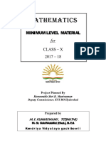 IMPORTANT Materials Maths Class X 2017 18