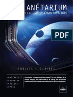 Plaquette Planetarium Scolaire 2022 2023