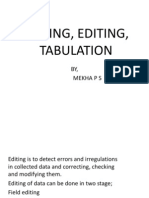 Coding Editing &amp; Tabulation