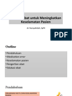 Edukasi obat untuk Meningkatkan Keselamatan Pasien