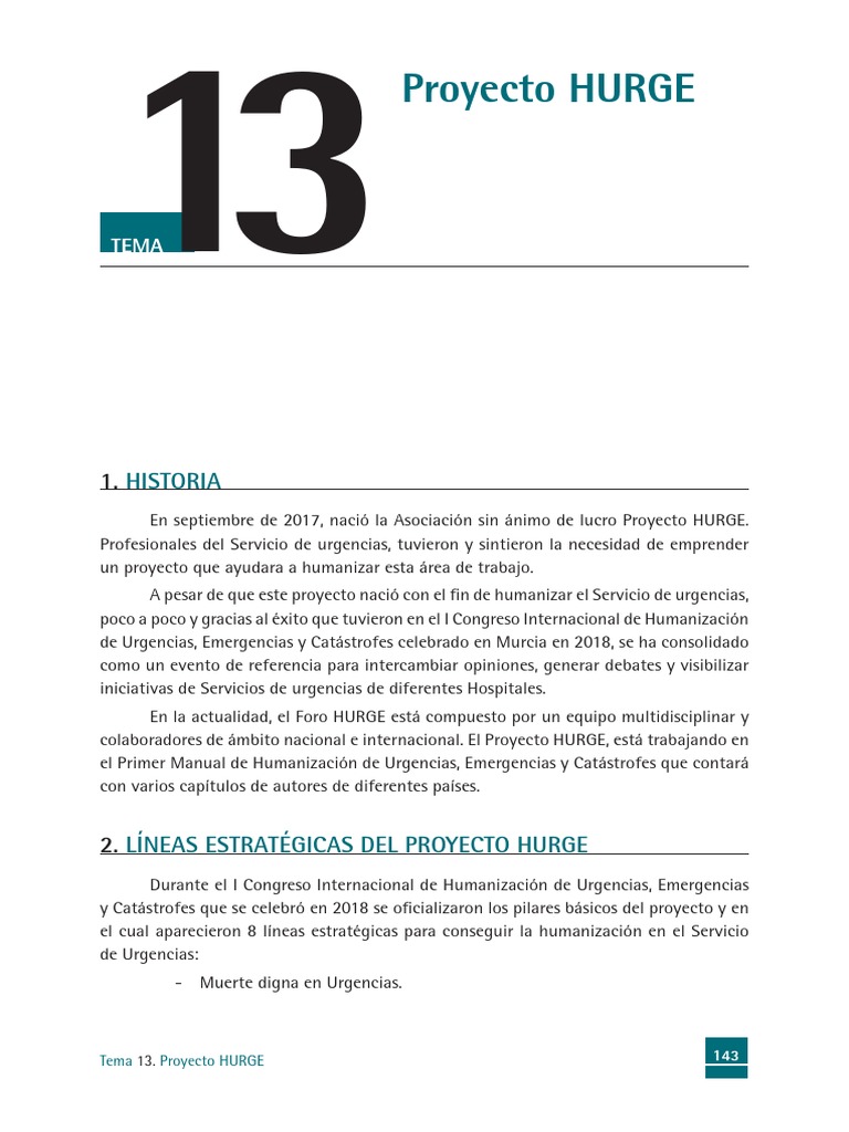 Proyecto HURGE: Humanización en Urgencias | PDF | Internet