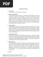 Case Study Format Guide | PDF | Career & Growth