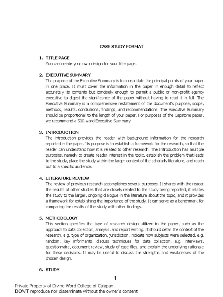 Case Study Format PDF Typefaces Science