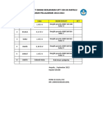 1.1 Jadwal Sholat Berjamaah