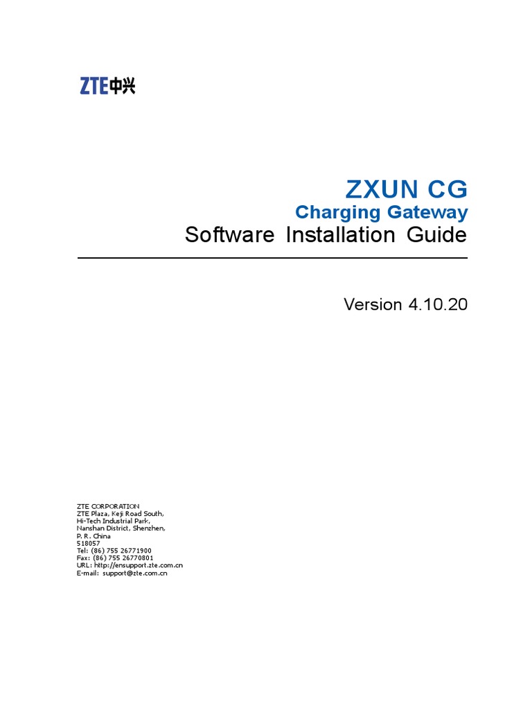 IMS-ZXUN CG-BC-EN-Installation and Commissioning-Software Installation ...