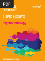 Topic Essays Psychopathology