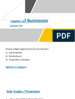 L10-Types of Businesses