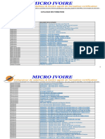 Micro Ivoire - Catalogue de Formation 2022