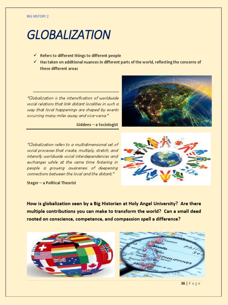 Globalization Human Development Index And Sustainable Development
