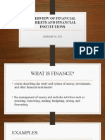 Overview of Financial Markets and Financial Institutions