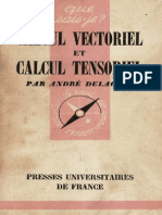 Calcul Vectoriel e Calcul Tensoriel - A Delachet