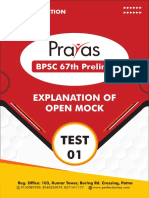 BPSC 67th Prelims: Explanation of Open Mock