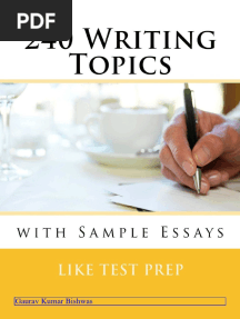 240 Essay Topics For Icse