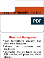 Pre-Spanish-Literature (SHS 21st)