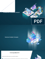 Lesson 3 - Business Analysis Concepts