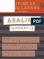 Aralin 2 - January 18