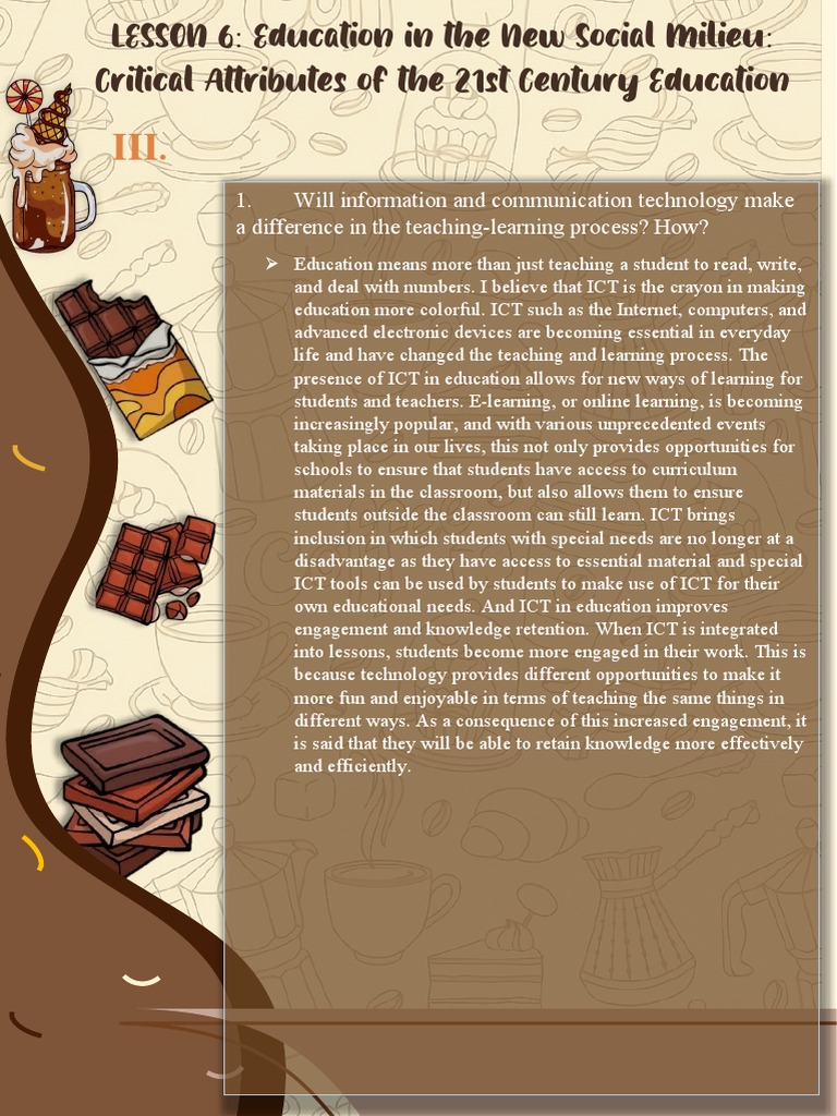 Education in The New Social Milieu | Download Free PDF | Educational