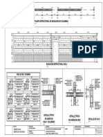 ES-01-Planta Estructural de Distribucion de Columnas, Elevacion Estructural y Detalles