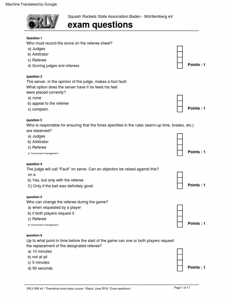 Online Prüfungsfragen Gesamtkatalog 2020 Pdf Referee Sports