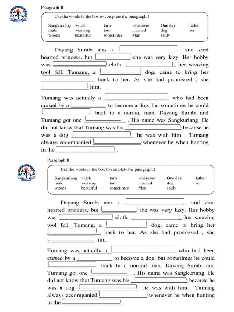 Text Fill In Word