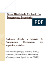 Breve História Da Evolução Do Pensamento Económico