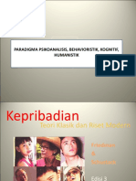 Psikoanalisis, Behavioristik, Kognitif, Humanistik