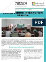 Junior Senior Interaction Session