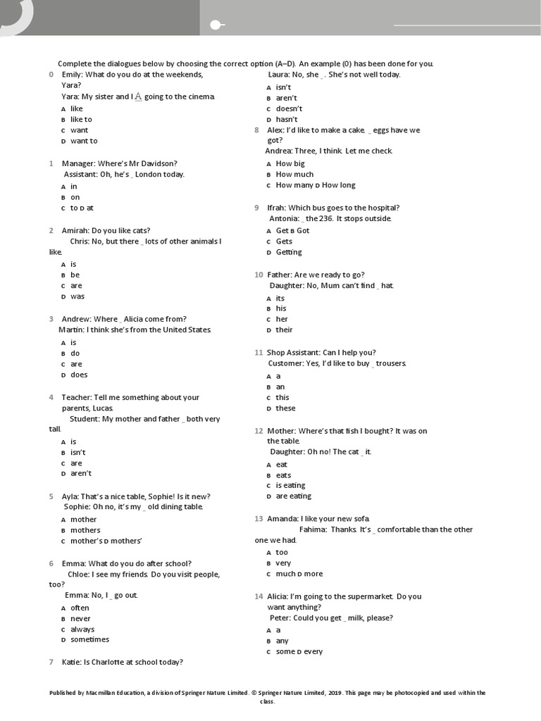 Placement Test | PDF
