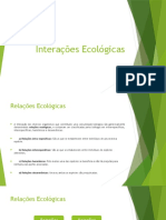 Ecológicas interações relações