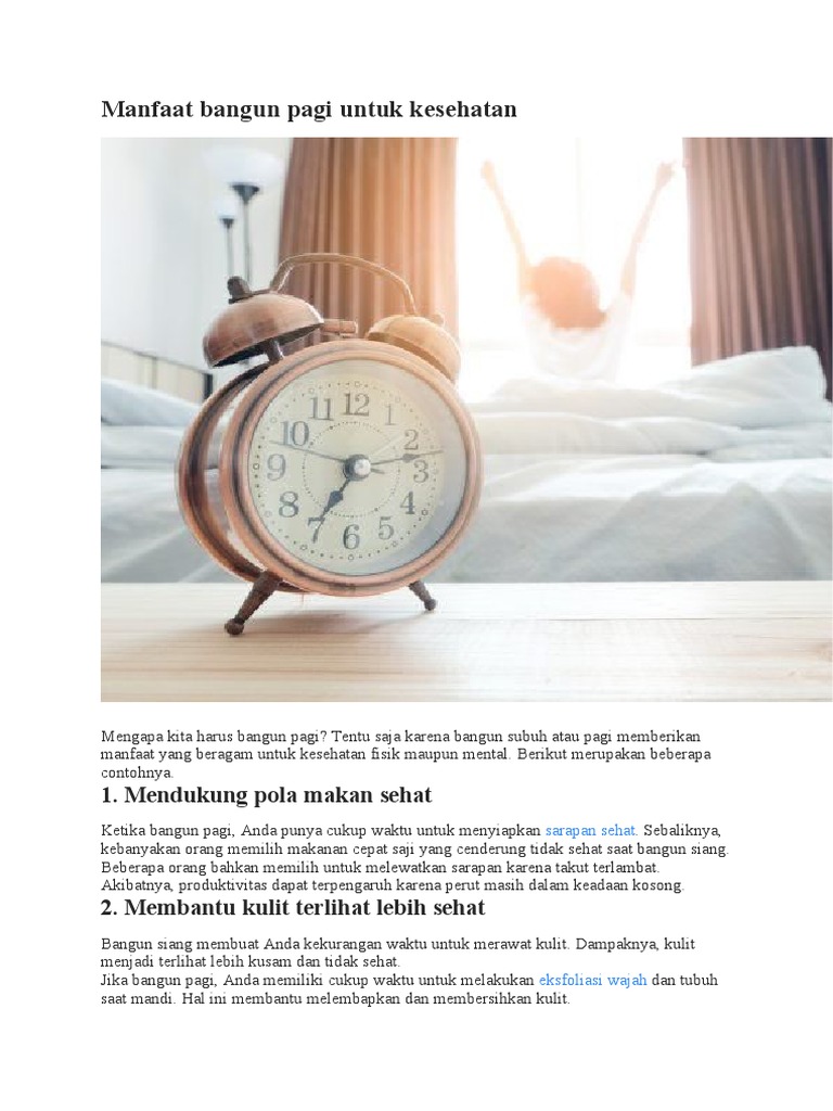 Manfaat Bangun Pagi PDF