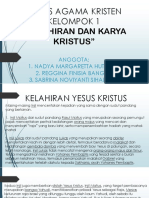 KELAHIRAN DAN KARYA KRISTUS