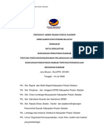 Pendapat Akhir Fraksi Partai NASDEM