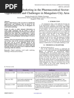 Social Media Marketing in The Pharmaceutical Sector Opportunities and Challenges in Mangalore City Area