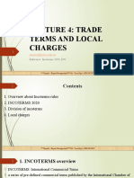 Lecture 04 - INCOTERMS & LOCAL CHARGES