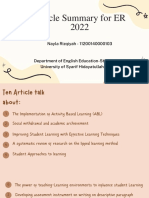 ER 2022 Article Summary Analysis