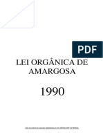 LEI ORGÂNICA DE AMARGOSA
