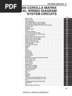 Toyota Matrix 2006 Wiring Diagram