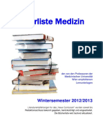 Buecherliste Medizin WS 2012 13