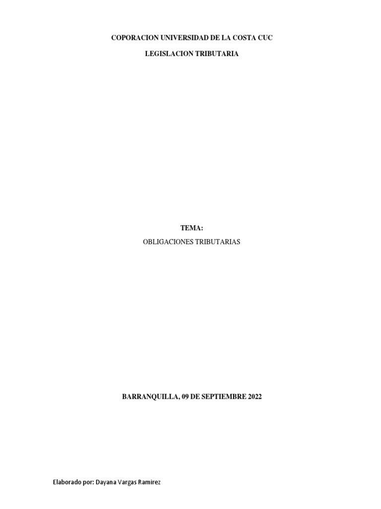 Obligaciones Tributarias en ABC S.A. | PDF | Impuestos | Contabilidad