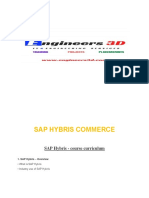 SAP Hybris Commerce Course Curriculum