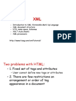 Introduction To XML: Extensible Mark Up Language - XML Document Structure - DTD, Name Space, Schemas - XSLT Style Sheets - XML Processors