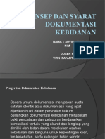 Konsep Dan Syarat Dokumentasi Kebidanan 1