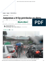 Suben A 10 Las Provincias en Alerta Verde Por Vaguada - Diario Libre
