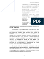 Resolución de juicios electorales de MORENA en Oaxaca