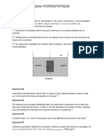 Exercices Hydrostatique