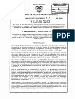 Resolución 116 Del 13 de Junio de 2022