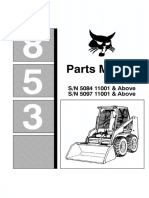 Bobcat 853f Skid Steer Parts Manual